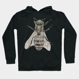 Dotwork Bee Art Print Hoodie